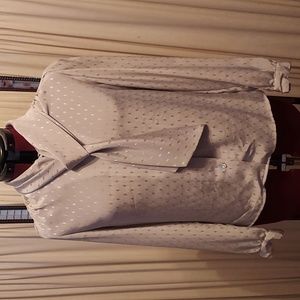 Vintage Women's Blouse, Gray, Size 12